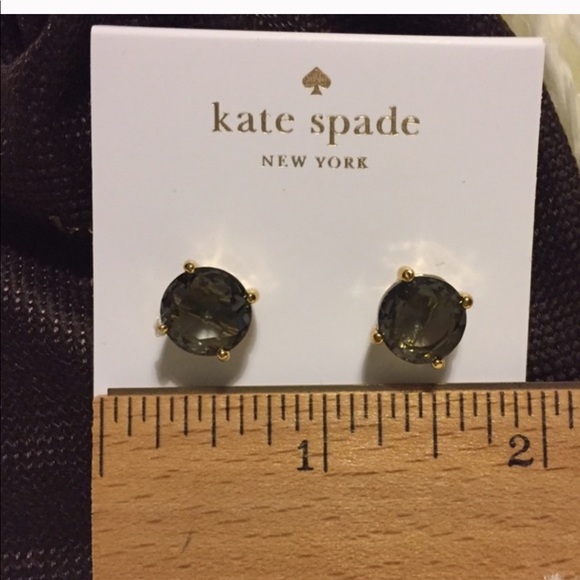 Kate Spade ♠️Black Studs - Picture 2 of 8